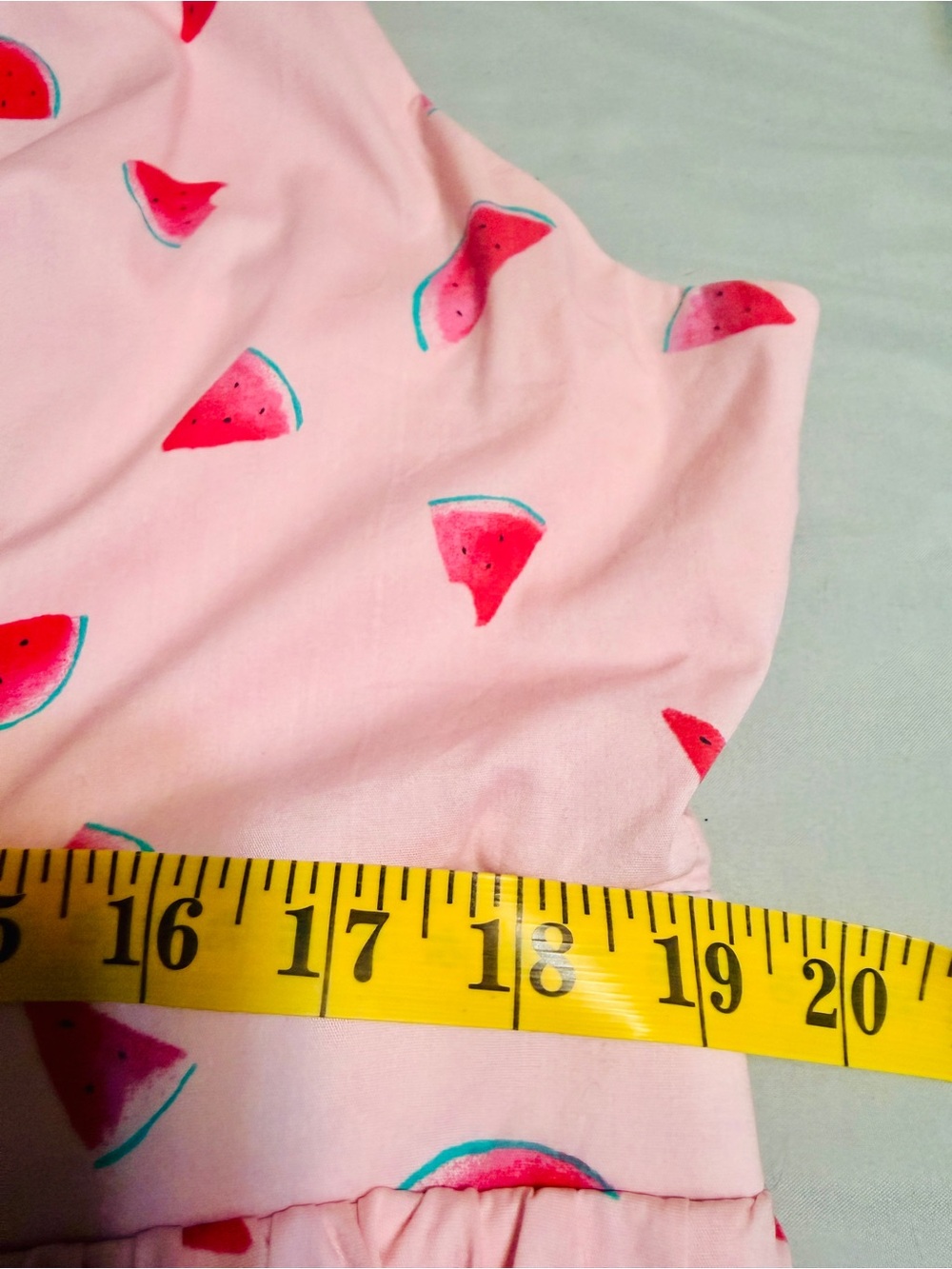Torrid Pink Mini Length Tie-Front Dress with Watermelon Print - Picture 4 of 5